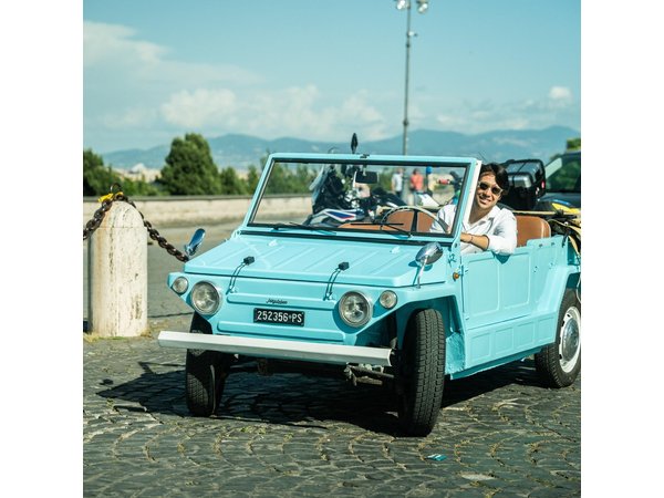 Rome Tour by Classic Fiat 600 Cabriolet with Prosecco