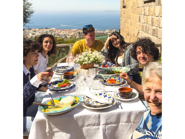 Authentic cooking class on a farm with a view of Sorrento.