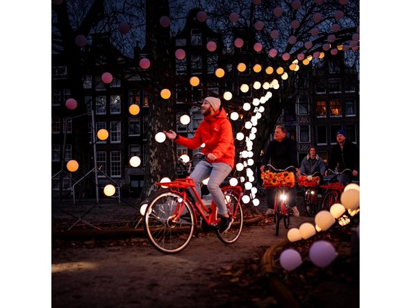 Amsterdam Light Festival City Bike Tour with Guide
