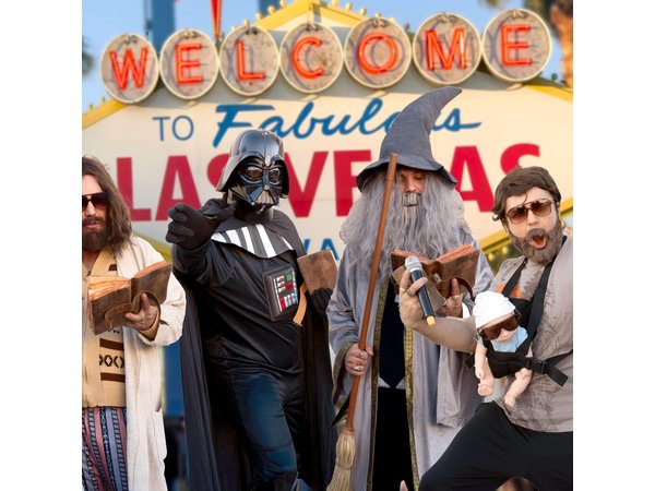 Movie Themed Wedding or Vow Renewal at Las Vegas Sign