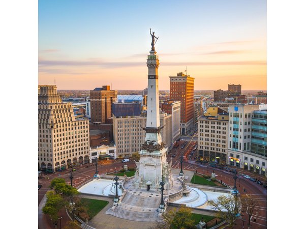 Smartphone Guided Indianapolis Downtown Sites Audio Walking Tour