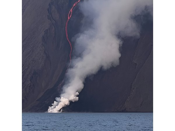 Vulcano Lipari Sciara of fire by day