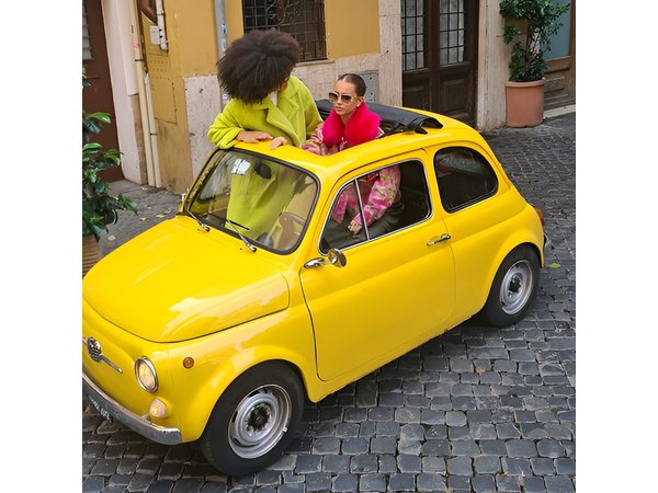 Classic Fiat 500 Rental in Rome