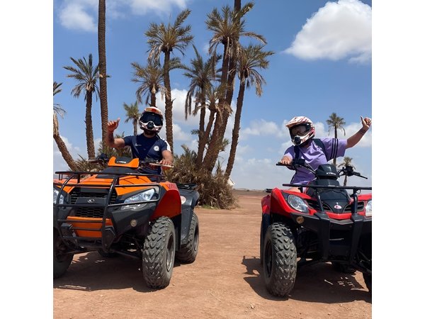 Quad Bike Tour in Marrakech's Palmeraie Desert with Hotel Pick up
