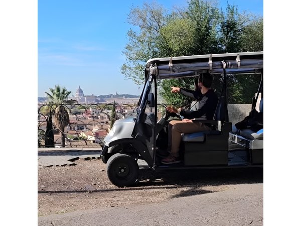 Rome Private Golf Cart and Street Food Tour