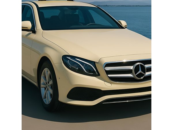 Athens Airport to Eretria city(Evia Island) with new Mercedes-Benz E-Class.