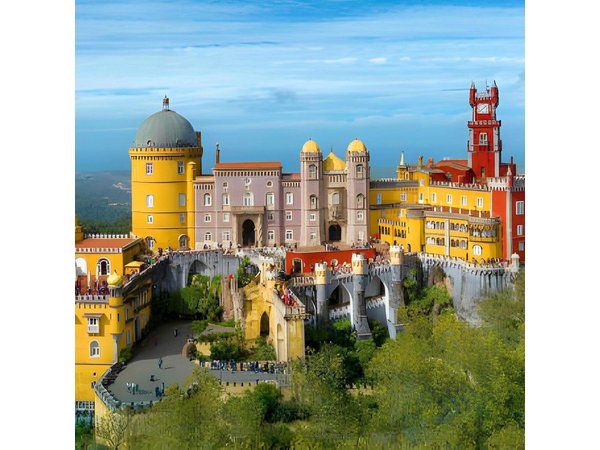 Private tour from Lisbon:Sintra Pena Palace Cabo da Roca, Cascais