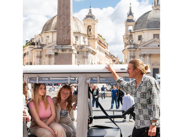 Discover Rome Highlights by Golf Cart Tour