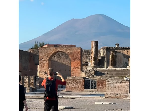 From Naples, a small-group guided tour of Pompeii