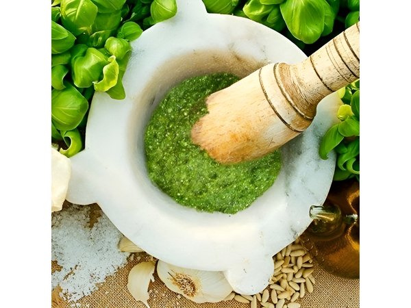 Cinque Terre Pesto Making Class, Boat Tour and Lunch