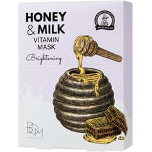 BOM - Honey & Milk Vitamin Mask Brightening Set 25ml x 10 sheets