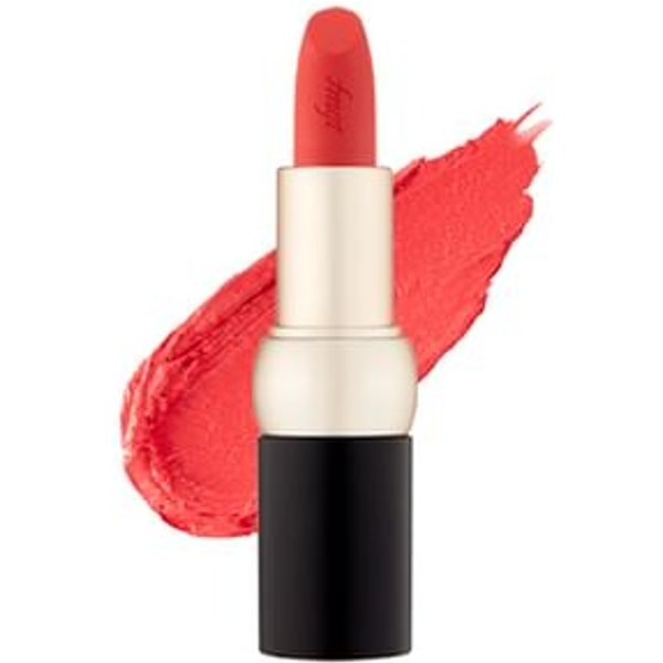 THE FACE SHOP - fmgt New Bold Velvet Lipstick - 21 Colors #20 Tahiti Orange