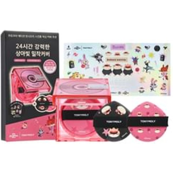 TONYMOLY - Skin Tone Fixing Cover Cushion Set Zootopia Edition - 3 Colors #02 Beige
