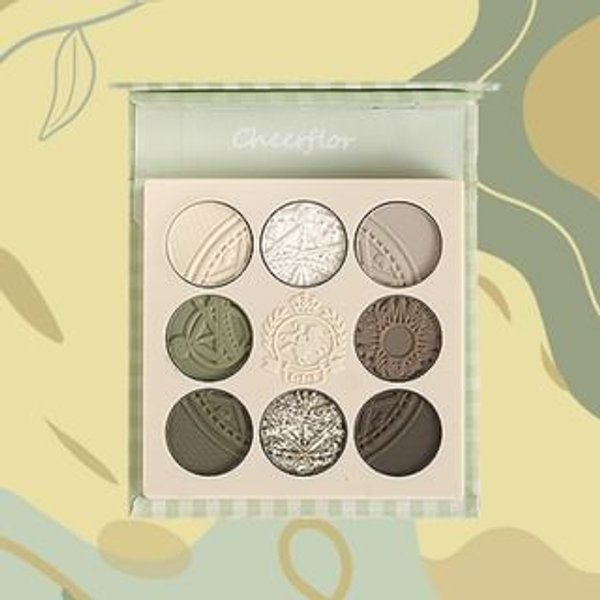 CHEERFLOR - Farley Garden Magic Circle Embossed Eyeshadow - CFR970 Forest Moss CFR970 Forest Moss - 6.8g