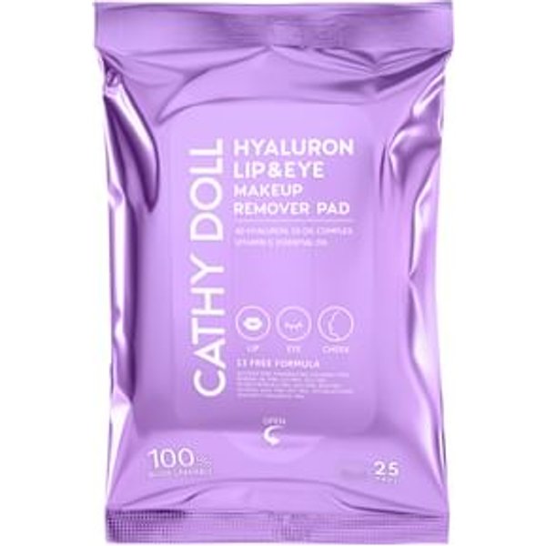 Cathy Doll - Hyaluron Lip and Eye Makeup Remover Pad 25 pcs