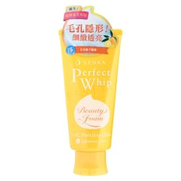 Shiseido - Senka Perfect Whip Yuzu Vit C Poreless Glow Face Wash - Nettoyant moussant