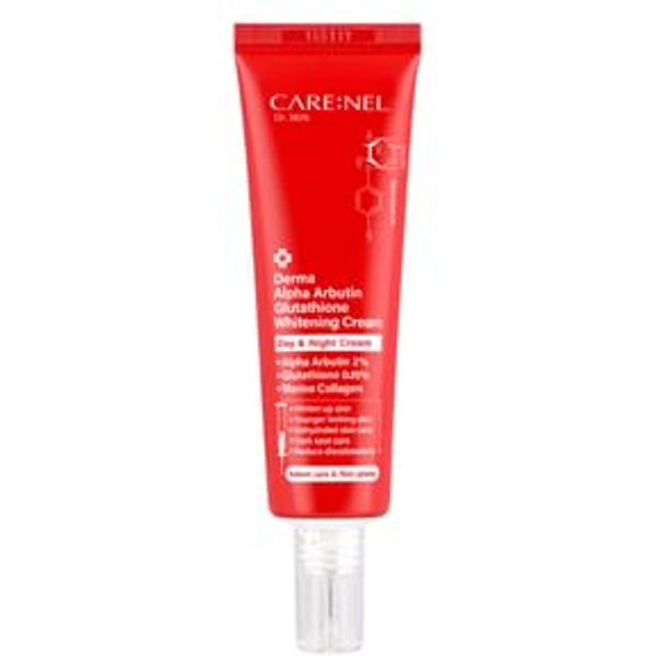 CARE:NEL - Derma Alpha Arbutin Glutathione Whitening Cream - Crème unifiante de teint