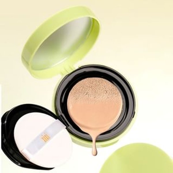 xixi - Green Porcelain Makeup Mist Air Cushion Cream - 2 Colors #C2 Natural color