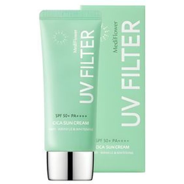 MediFlower - Protector Solar con Centella Asiática UV Filter Cica Sun Cream