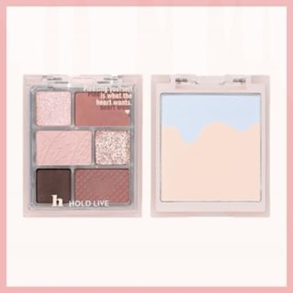 HOLD LIVE - 2 in 1 Eyeshadow & Blusher Palette - 5 Types #H04 - 7.5g + 8.5g