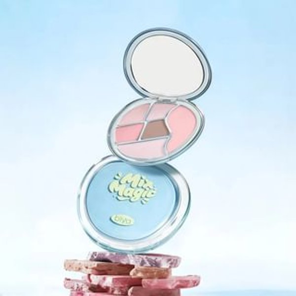 biya - Sweet And Playful All In One Eyeshadow Palette - 2 Types 101# Dizzy Pink Mist - 11.5g