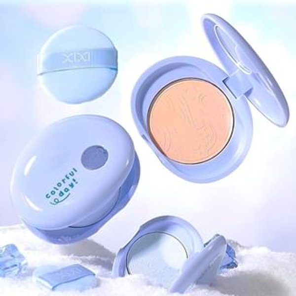 xixi - Cloud Island Clear Oil Control Pressed Powder - 3 Colors #3 Clear white