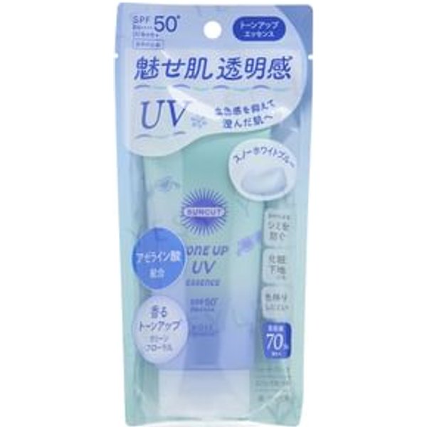 Kose - Suncut R Tone Up UV Essence Sunblock Snow White Blue SPF50+ PA++++ 80g