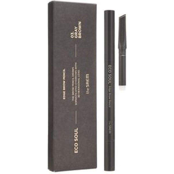 The Saem - Eco Soul Edge Brow Pencil Set - 3 Colors #03 Gray Brown