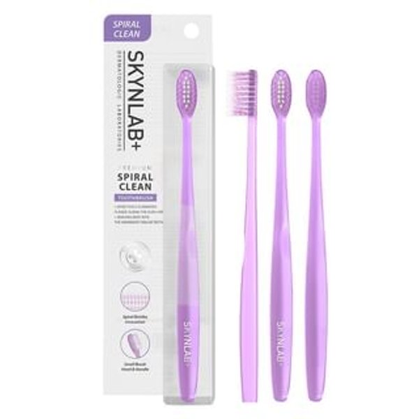 Skynlab - Premium Spiral Clean Toothbrush Purple 1 pc
