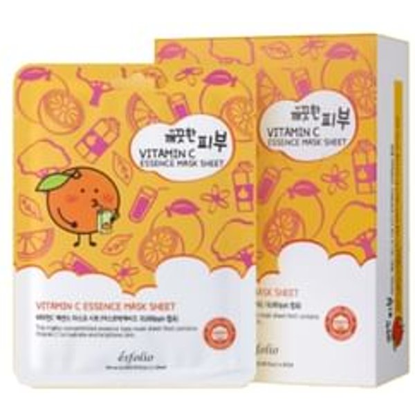 esfolio - Mascarilla Facial con Vitamina C Vitamin C Essence Mask Sheet Set