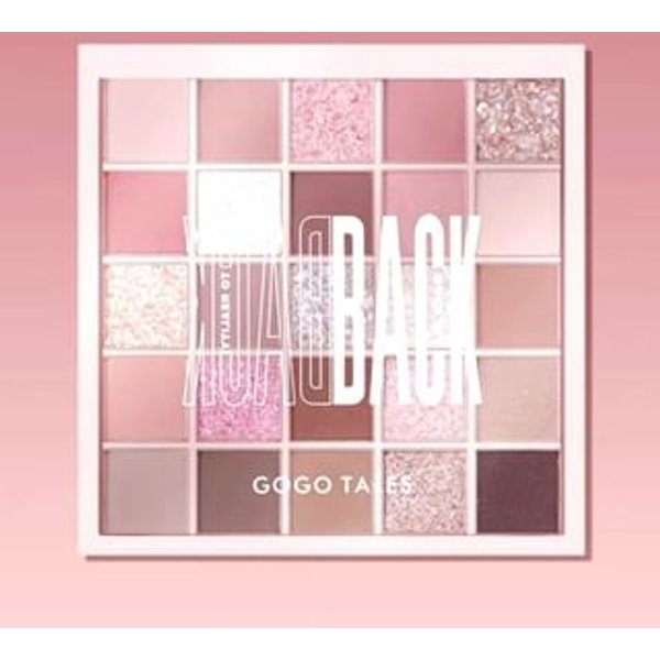 GOGO TALES - Paleta de Sombras de Ojos 25 Colors Eyeshadow Palette - Smoke Purple Rose