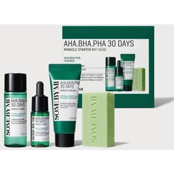 SOME BY MI - AHA, BHA, PHA 30 Days Miracle Starter Set 2024 Version - 4 pcs