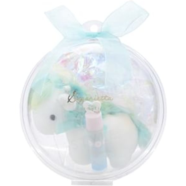 SHOBIDO - Unicorn Lip Balm with Mint Blue Plush Keychain 1 set
