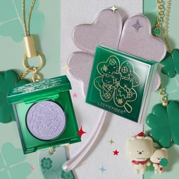 LEEMEMBER - Single Color Eyeshadow Lucky Clover Edition - 4 Colors #G08 Polar Night - 1.7g