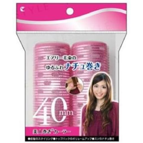LUCKY TRENDY - Self Adhesive Aluminum Roller 40mm 2 pcs - Pink 114-01A
