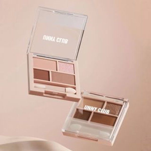 UNNY CLUB - Soft Polychrome Eyeshadow Pltette- 5 Types 03# Pure Dew Rosa - 3g