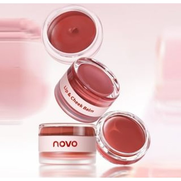 NOVO - Vitality Through Lip & Cheek Cream - 4 Colors 01# Cinnamon Brown (5.3g + 4.3g)