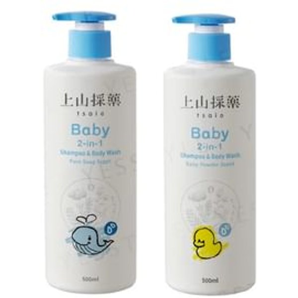 SOFNON - Tsaio Baby 2-In-1 Shampoo & Body Wash Baby Powder - 500ml