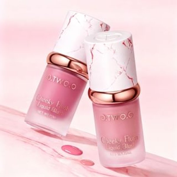 O.TWO.O - Cheeky Flush Liquid Blush #02 Lazy Apricot - 15ml