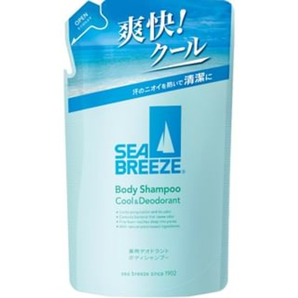 Shiseido - Sea Breeze Body Shampoo Cool & Deodorant 330ml Refill