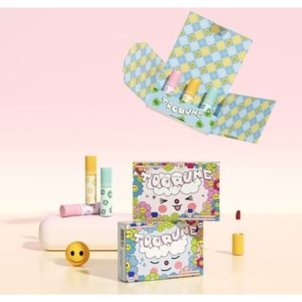 TOORUNE - Spring Blossom Matte Liquid Lipstick Set - 2 Types U01 (1.8g x 3)