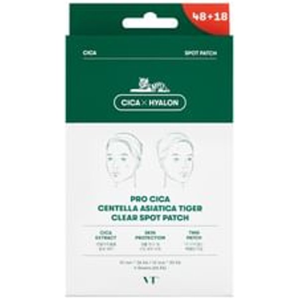 VT - Pro Cica Centella Asiatica Tiger Juego de parches transparentes