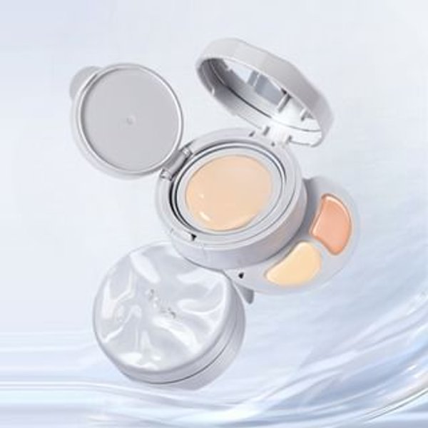NOVO - Cloud Creamy Radiance Cushion Foundation with Dual-Tone Concealer - 2 Shades 01# Ivory (2.1g + 17g)