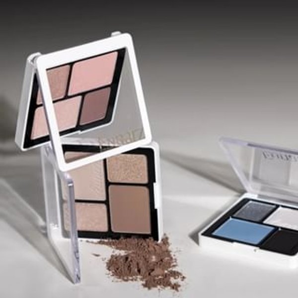 Eunarz - Pure Gold Series 4-Color Eyeshadow Palette - 3 Types 027# Smokey blue - 7g