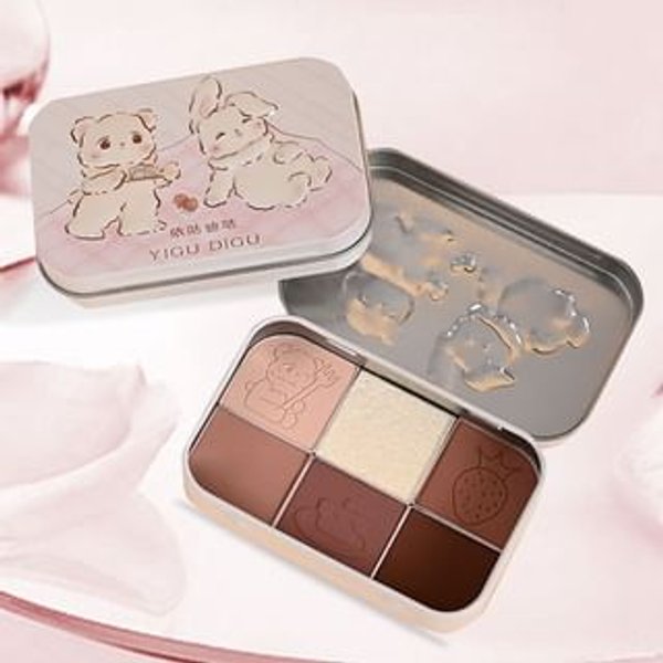 YIGU DIGU - Tea Party Series Metal Box Eyeshadow Palette #02 - Lidschatten-Palette
