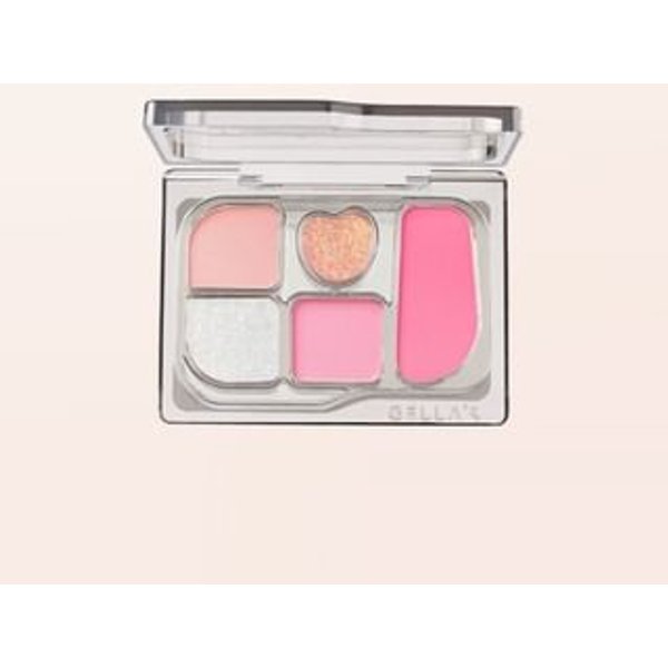 GELLA'S - Fresh Oxygen Light Tone 5-Color Eyeshadow Palette - 3 Types #02 Sweet Pink - 5.2g