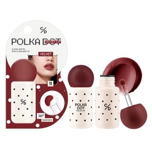Cathy Doll - Polka Dot Velvet Lip 11 Velvet