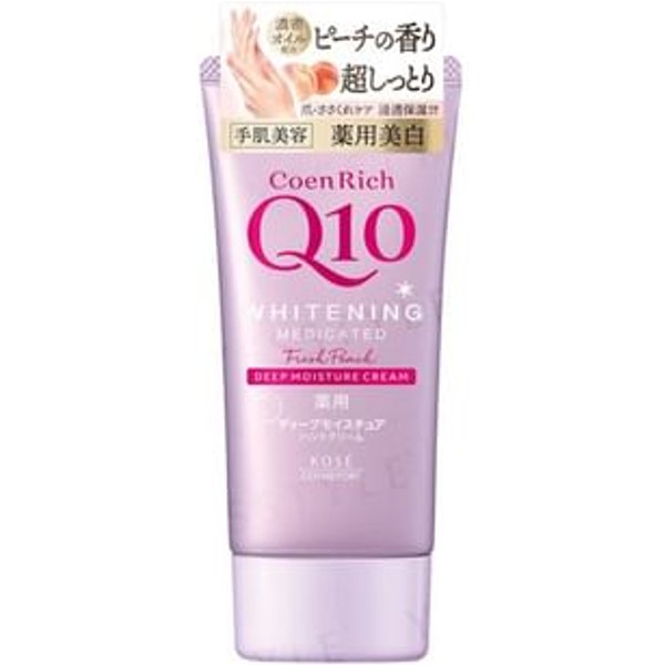 Kose - CoenRich Q10 Whitening Deep Moisture Hand Cream Fresh Peach 80g