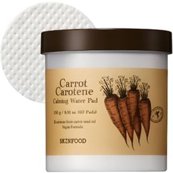 SKINFOOD - Carrot Carotene Calming Water Pad - Disques toniques apaisants