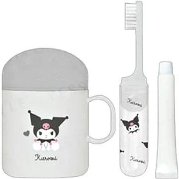 Kamio Japan - Sanrio Kuromi Toothbrushing Set With Big Cup 1 set